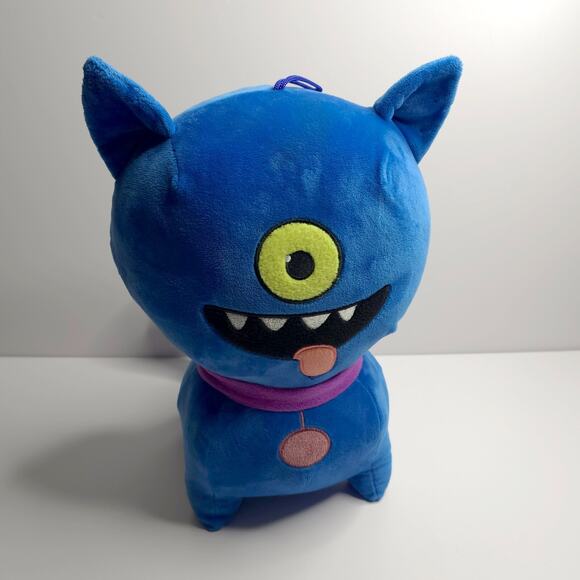 Large Uglydolls Movie Merch Plush "Pitbull" Blue Cat Dog Stuffed Animal Cyclops - Picture 1 of 9